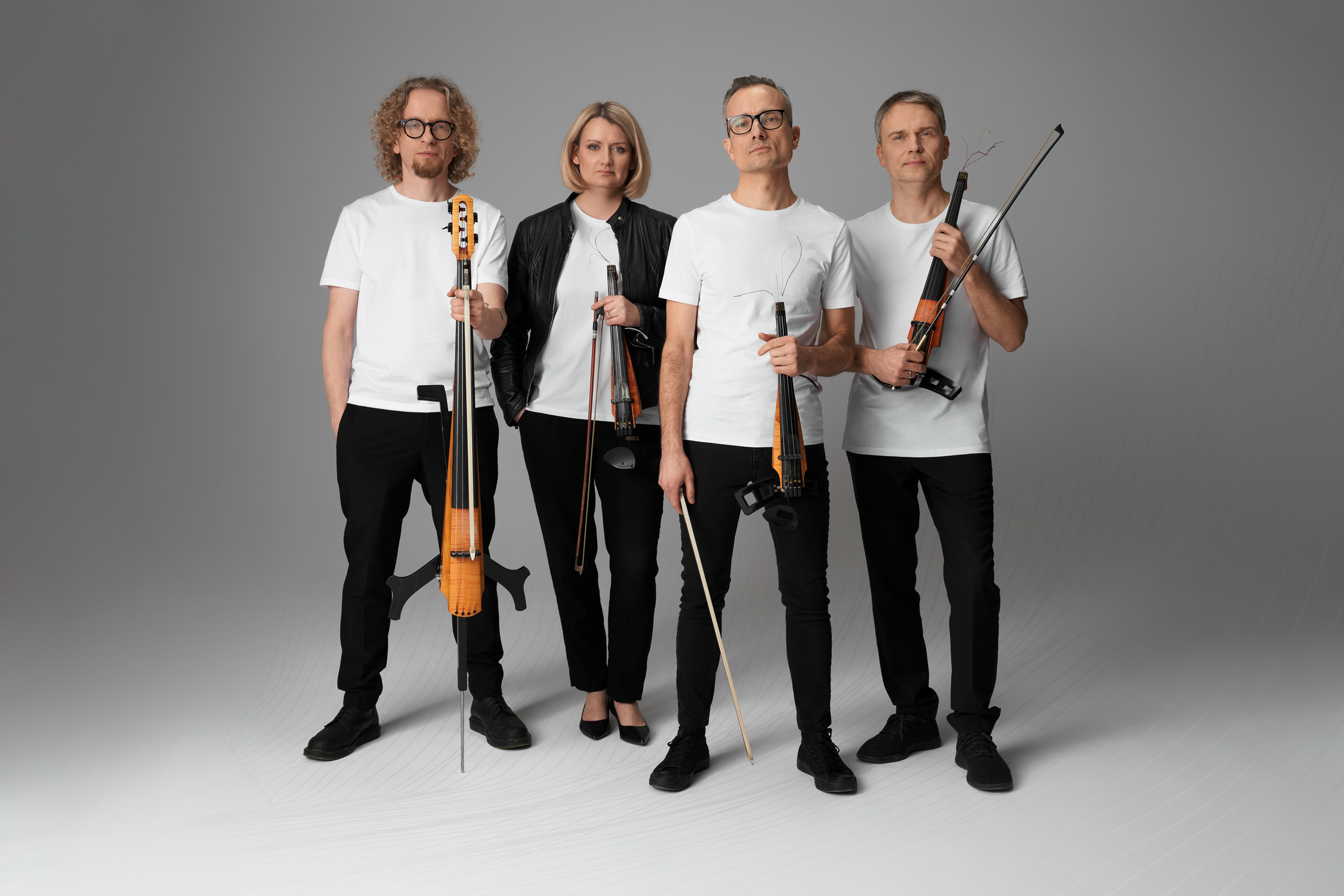 NeoQuartet. From the left: Krzysztof Pawłowski (cello), Karolina Piątkowska-Nowicka (1st violin), Pawel Kapica (2nd violin), Michał Markiewicz (viola). photo. Lukasz Ziętek