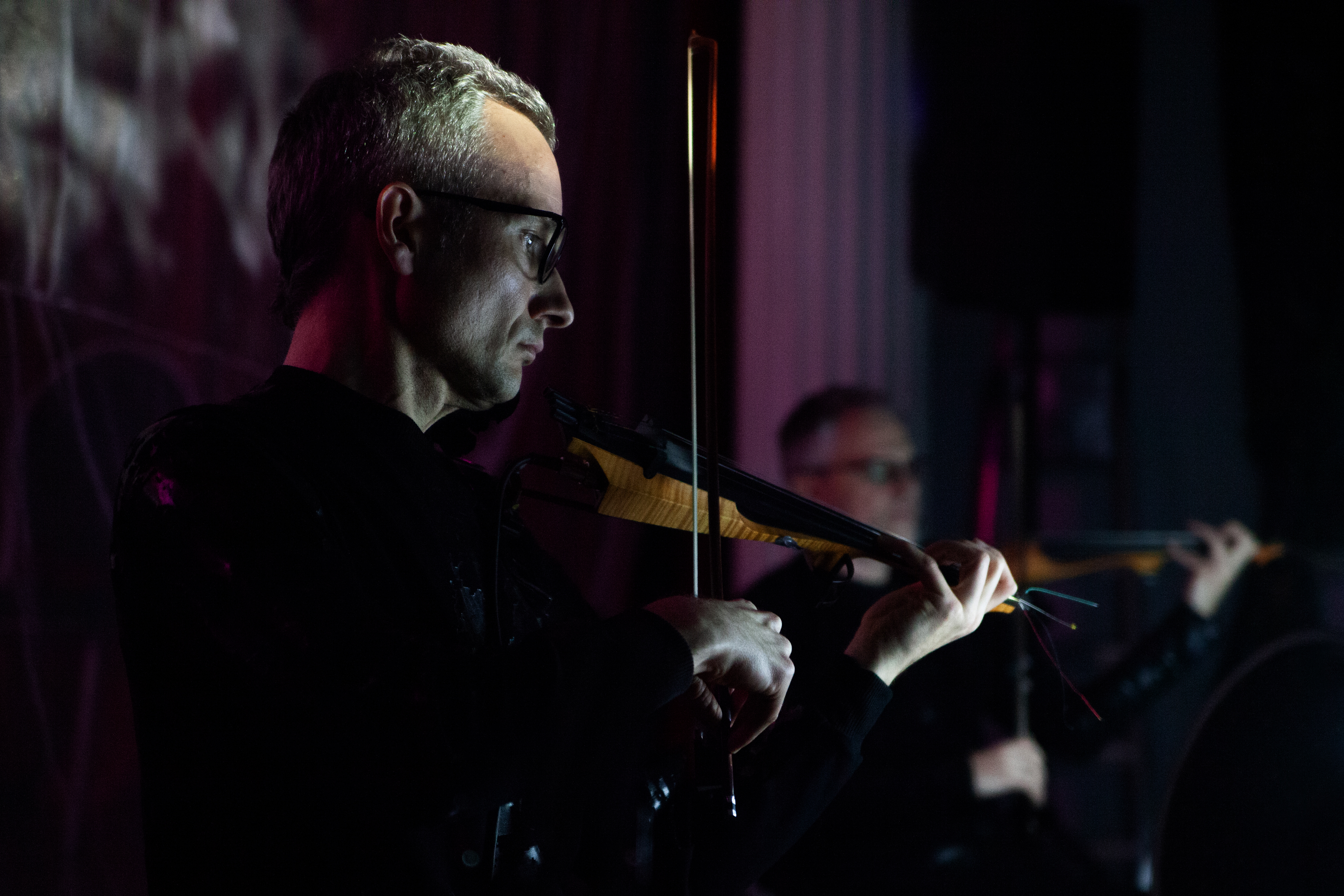 Paweł Kapica during NeoQuartet's performance at the Oslo Festival in March 2023. photo. Edyta Rembala