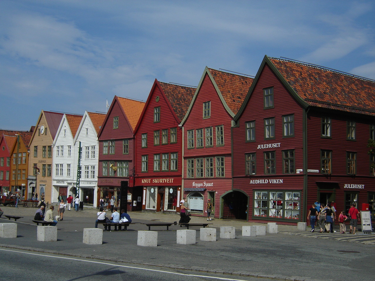 Bryggen is a row of Hanseatic trading buildings in Bergen, Norway. The buildings have been on the UNESCO World Heritage List since 1979 (photo: Tomasz Halszka)